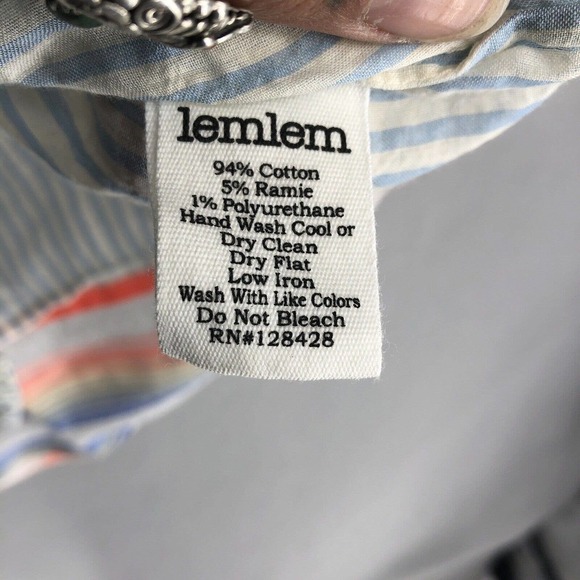 Lemlem by Liya Kebede Womens Top Blouse Pleat Boho Peasant White Medium M - Picture 3 of 7